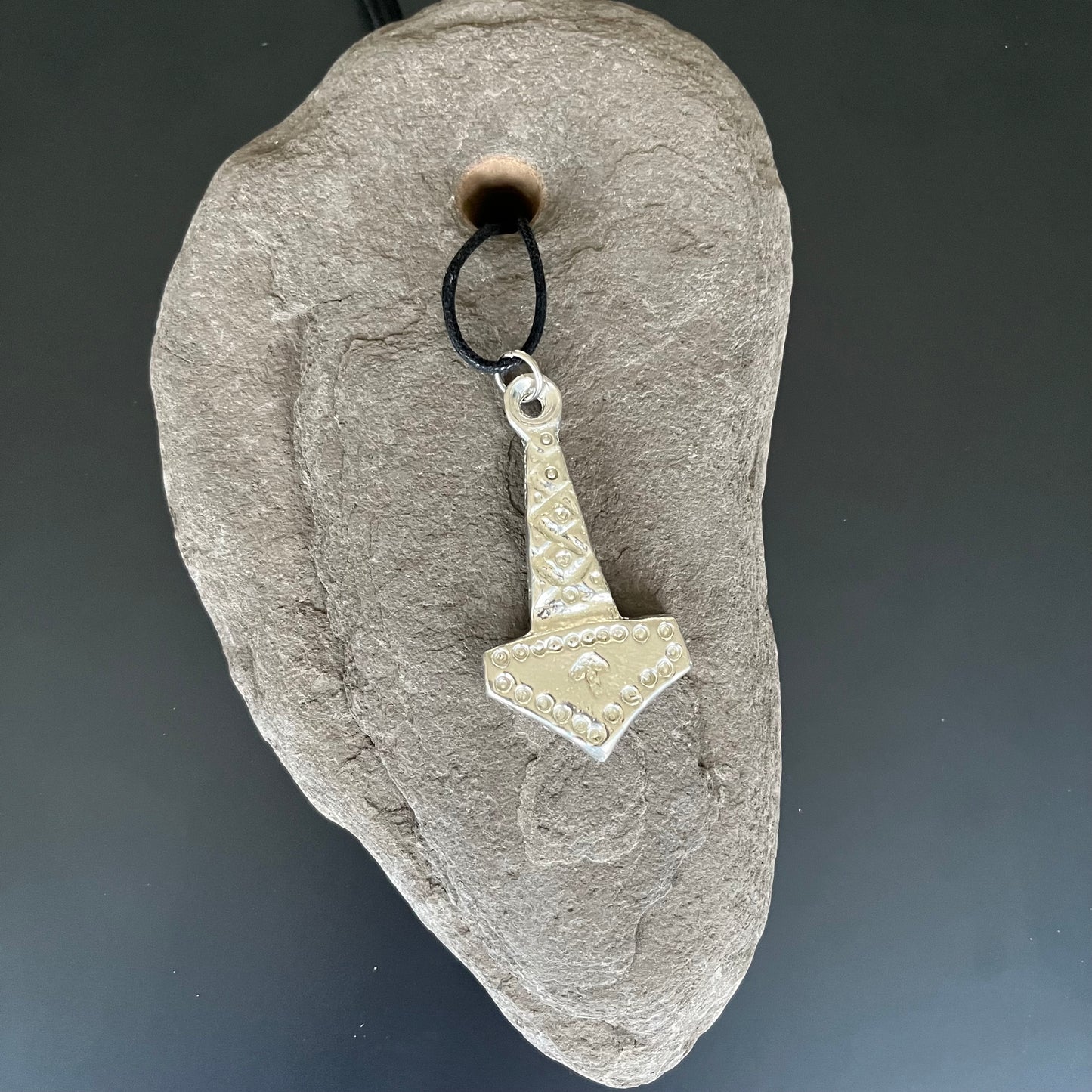 Thor’s Hammer pendant, handcrafted in Pewter.