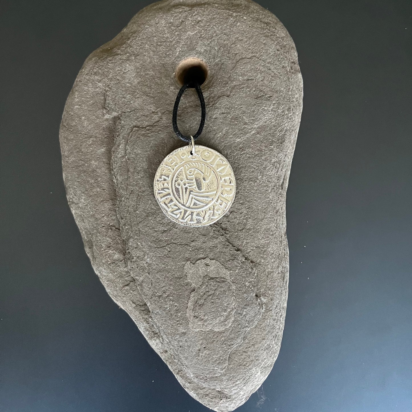 Saxon Crux Penny pendant - with King’s head