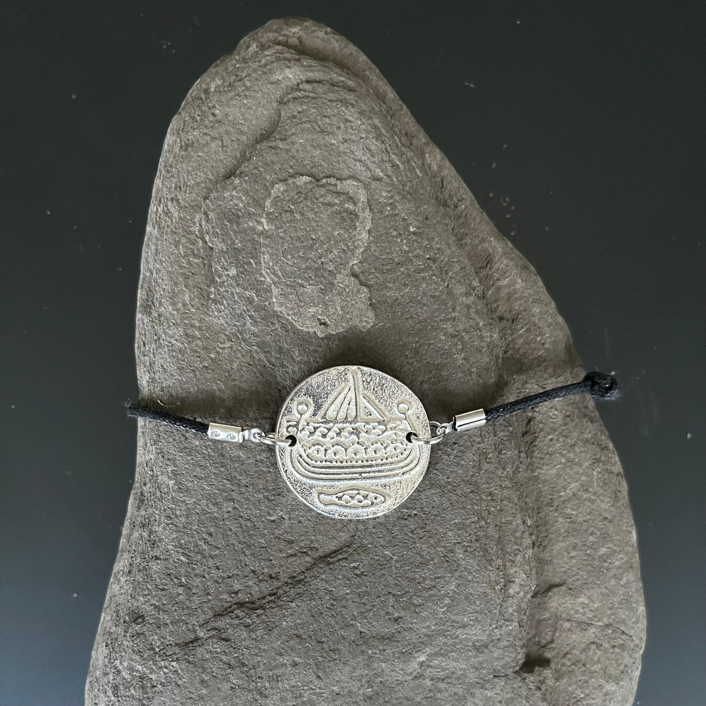 Viking coin bracelet - Longship