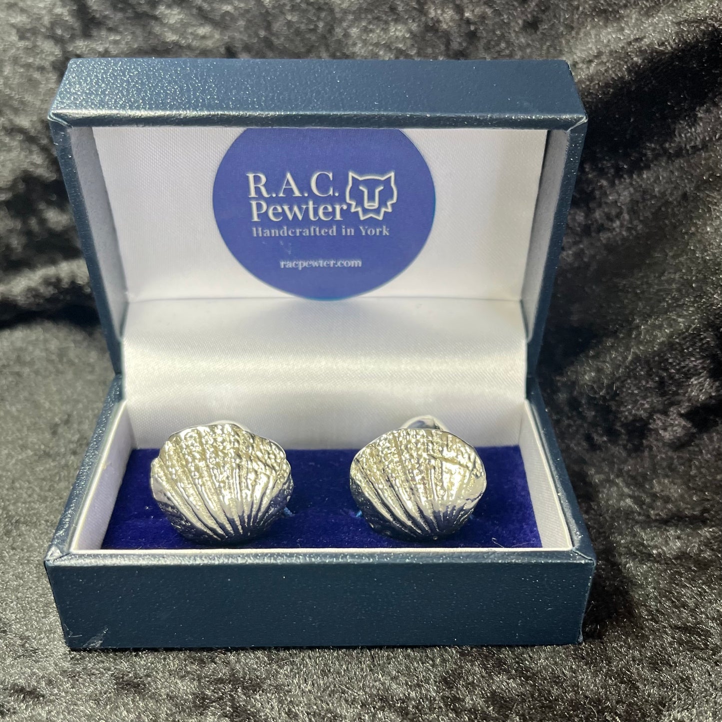 Scallop Shell Pewter Cufflinks