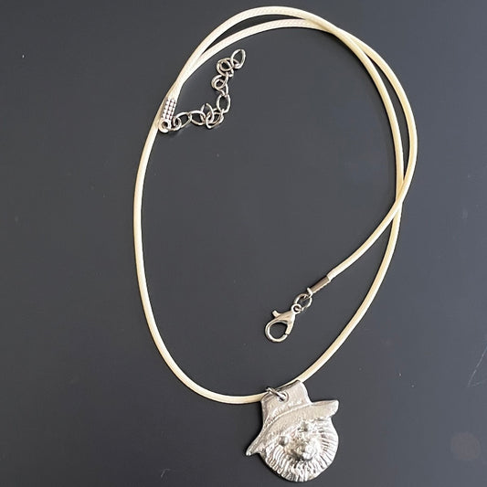 Paddington Bear Pendant on Vegan Cord